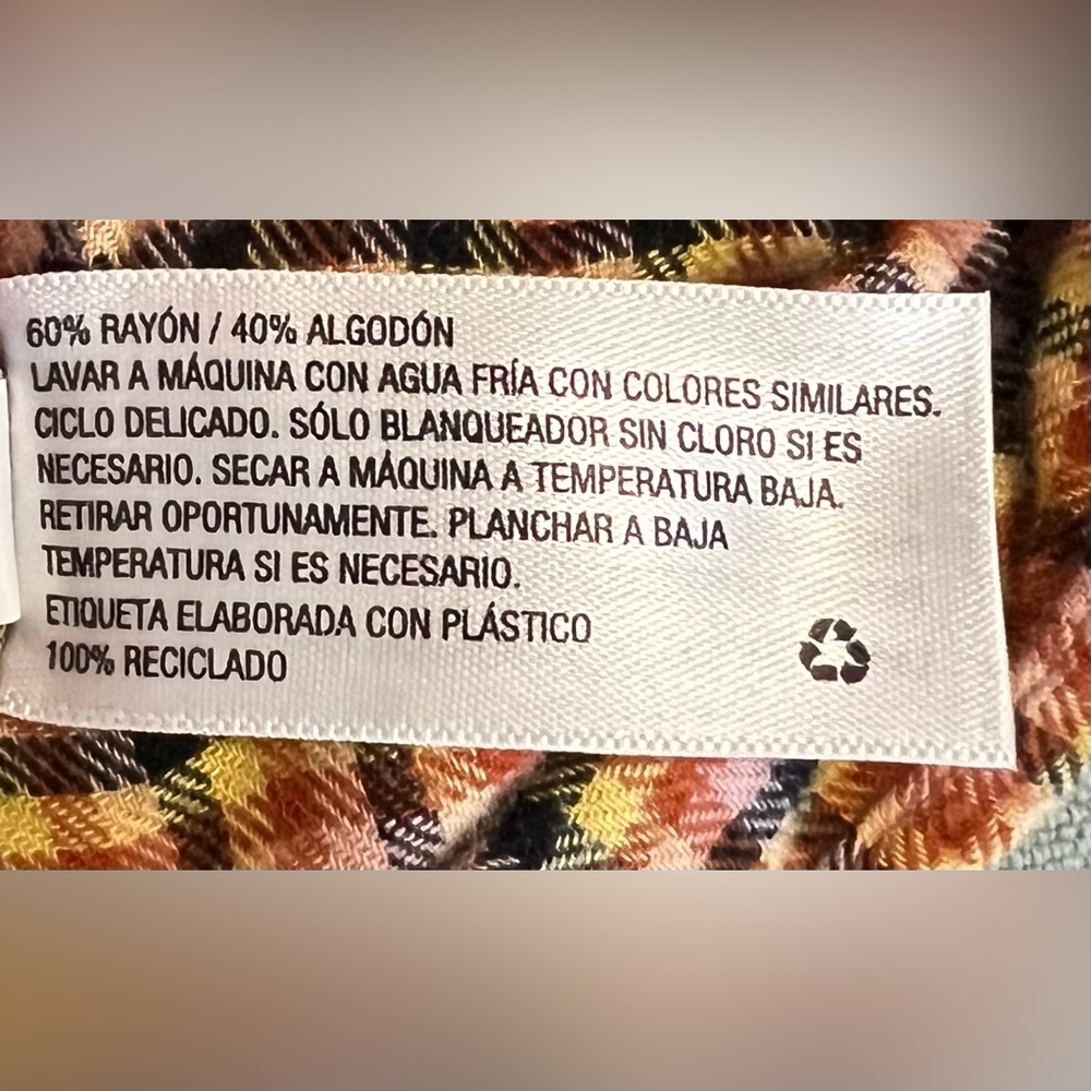 Wild Fable Flannel Babydoll Plaid Dress Spaghetti Strap Size XS - Picture 9 of 11